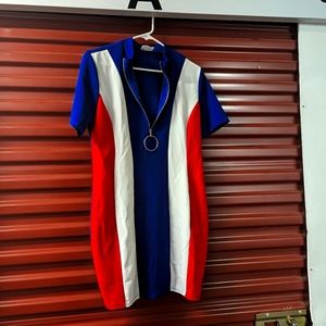Woman's patriotic dress